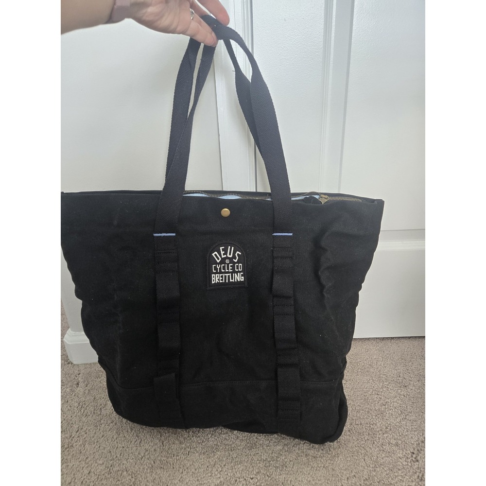 Breitling x Deus Ex Machina Canvas Bag Black Tote Overnight Travel